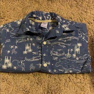 Short sleeve boys button down shirt